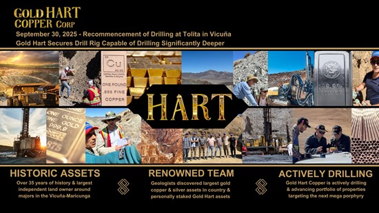 Cannot view this image? Visit: https://images.newsfilecorp.com/files/10786/268490_gold_hart_copper_-_pr_sept_30_2025_550.jpg