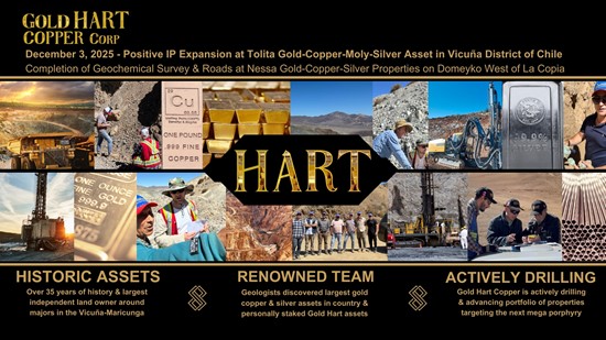 Cannot view this image? Visit: https://images.newsfilecorp.com/files/10786/276746_gold_hart_-_pr_dec_3_2025_-_tolita_ip_expansion_and_nessa_geochem_550.jpg