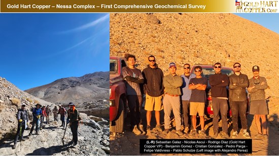 Cannot view this image? Visit: https://images.newsfilecorp.com/files/10786/311030_gold_hart_copper_-_nessa_-_team_of_geologists_-_6_550.jpg