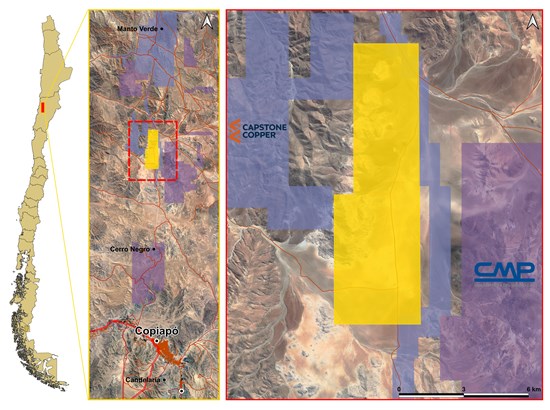 Cannot view this image? Visit: https://images.newsfilecorp.com/files/10786/319159_mantocobre_property_-_south_of_capstone_mantoverde_mine_550.jpg