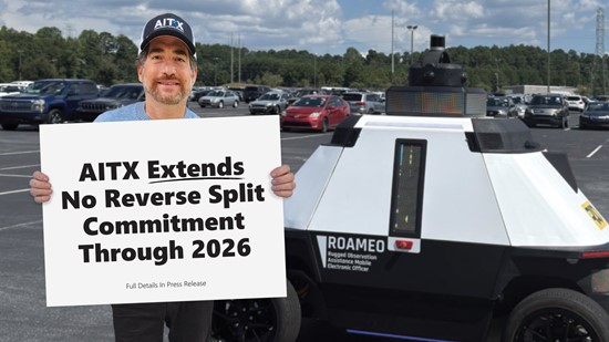 Cannot view this image? Visit: https://images.newsfilecorp.com/files/5243/265048_aitx-extemds-no-reverse-stock-split-commitment-250904-1920x1080_550.jpg
