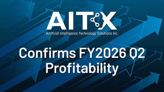 Cannot view this image? Visit: https://images.newsfilecorp.com/files/5243/269151_aitx-confirms-q2-profitability-251006-1920x1080_550.jpg