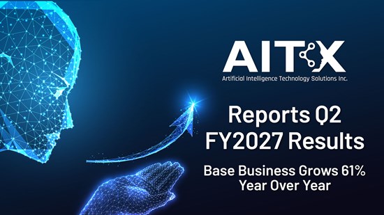 Cannot view this image? Visit: https://images.newsfilecorp.com/files/5243/320096_aitx-10q-q2-fy27-261021-1920x1080_550.jpg