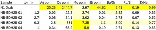 Cannot view this image? Visit: https://images.newsfilecorp.com/files/7235/272137_flow%20metals%20table%201_550.jpg