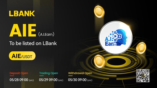 LBank Exchange Will A.I.Earn (AIE) on May 29, 2023